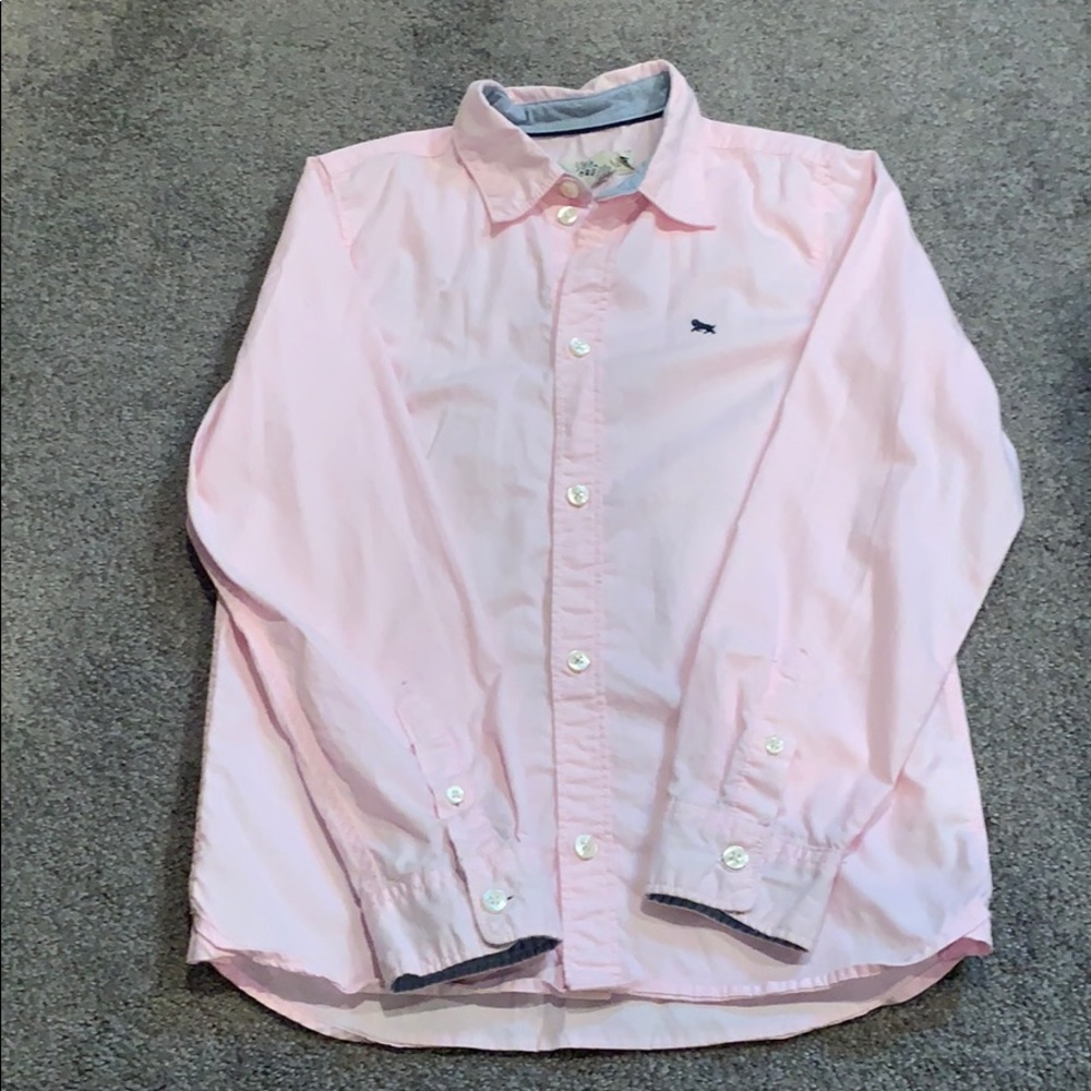 H&M Pink Button-Down Shirt -Boys Size 8-9Y